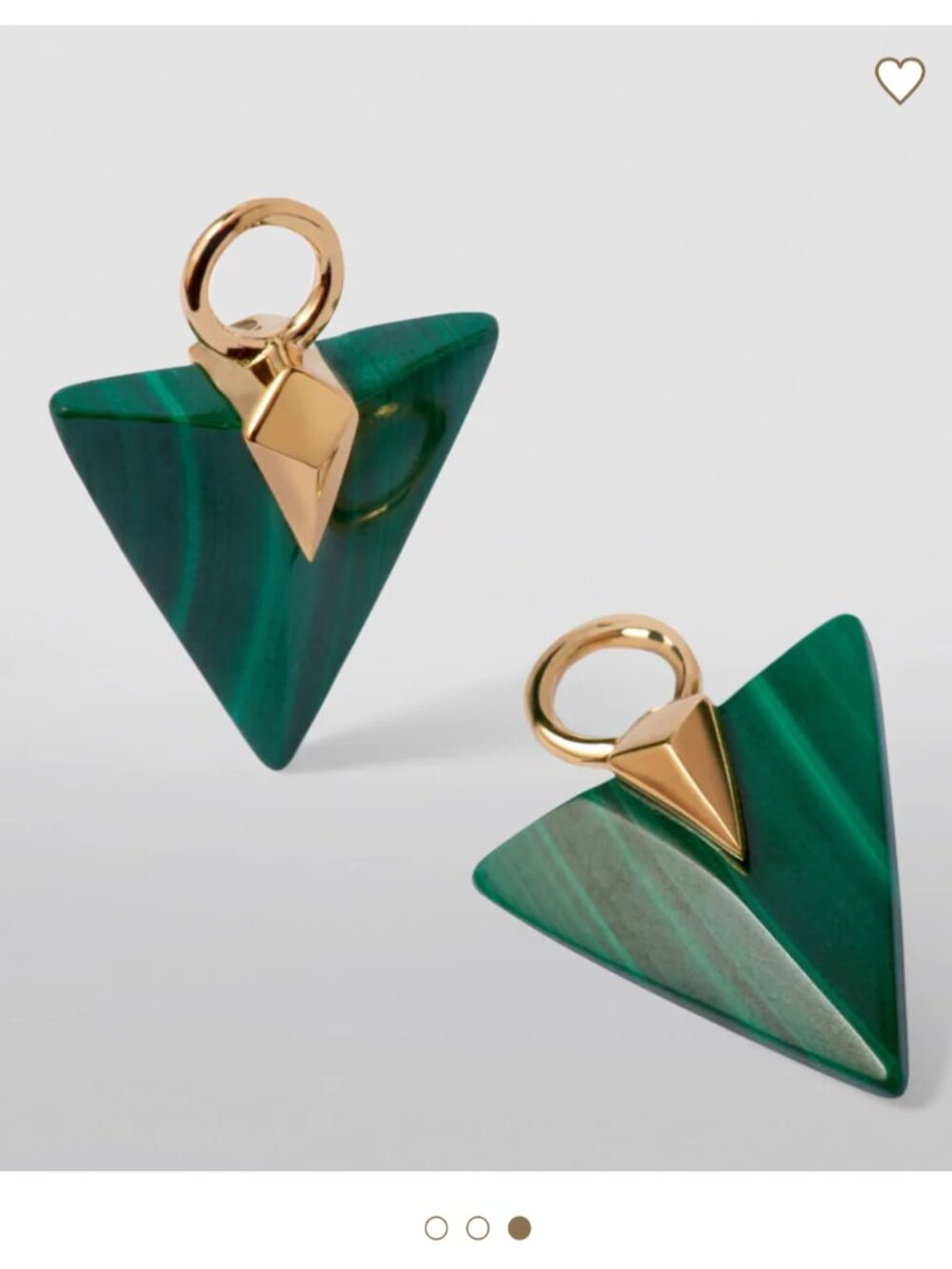 Annoushka Malachite 18k Gold Drop Earrings - Picture 7 of 8